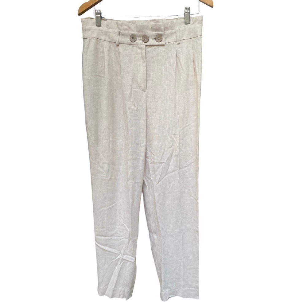 Bar III - High Rise I Linen I Cream I Trouser I Pants I Size: 8